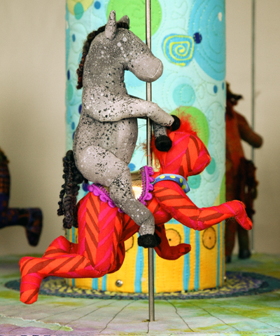 When Ponies Dream Fiber Sculpture